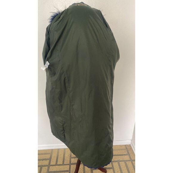 Alberta Ferretti Tech Long Jacket Coat Blue Vintage Y2K - Picture 11 of 12